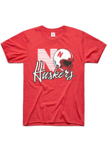 Charlie Hustle Nebraska Cornhuskers Red  Short Sleeve Fashion T Shirt
