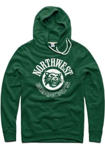 Charlie Hustle Northwest Missouri State Bearcats Mens Green Bearcats Circle Long Sleeve Hoodie