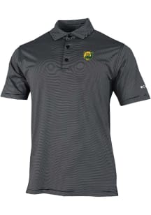 Columbia Baylor Bears Mens Black Heat Seal Double Hit Short Sleeve Polo