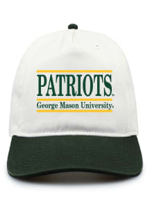 George Mason University Retro Oversize Bar 5 Panel Adjustable Hat - Ivory