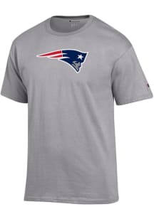 Champion New England Patriots Grey Jersey Short Sleeve T Shirt