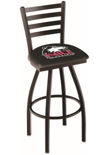 Northern Illinois Huskies High Back Swivel Pub Stool - Black