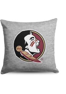 Florida State Seminoles Sweatshirt Pillow Throw Pillow - Ash