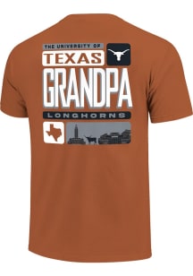 Texas Longhorns Burnt Orange Grandpa Tiles Short Sleeve T Shirt