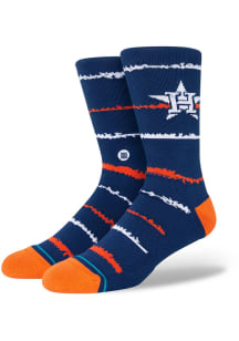 Houston Astros Chalk Mens Crew Socks