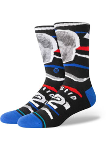 Joel Embiid Philadelphia 76ers Faxed Mens Crew Socks