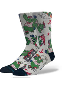 Philadelphia Phillies  Allover Mascot Youth Crew Socks