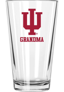 Indiana Hoosiers Grandma 16 oz Pint Glass - White