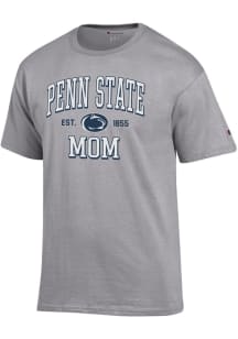 Champion Penn State Nittany Lions Grey EST Date Mom Jersey Short Sleeve T Shirt