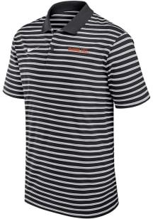 Nike Oklahoma State Cowboys Mens Black Victory Stripe Short Sleeve Polo