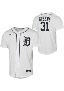 Riley Greene  Nike Detroit Tigers Youth White Home Baseline Jersey