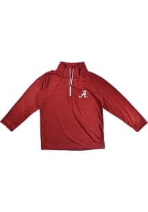 Little King Alabama Crimson Tide Youth Crimson Primary Long Sleeve Quarter Zip Shirt