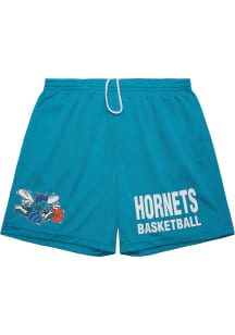 Mitchell and Ness Charlotte Hornets Mens Teal Gameday Shorts