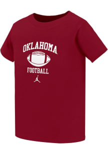 Nike Oklahoma Sooners Toddler Crimson Football No 1 JM T-Shirt