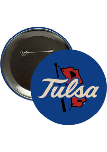 Tulsa Golden Hurricane 3" Main Mark Button - Navy Blue