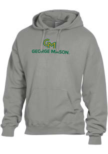 ComfortWash George Mason University Mens Grey Garment Dyed Long Sleeve Hoodie