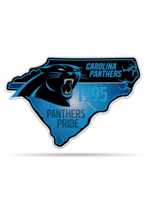 Carolina Panthers State Shape Sport Shape Pennant - Black