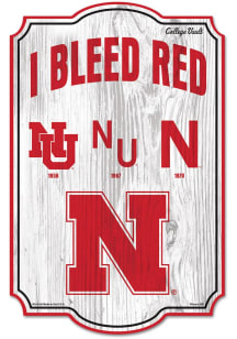 Nebraska Cornhuskers 11X17 Vault Sign - Red