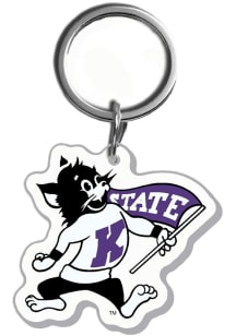 K-State Wildcats Acrylic Varsity Willie Keychain - Purple