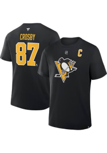 Sidney Crosby Pittsburgh Penguins Black Home Short Sleeve Player T Shirt