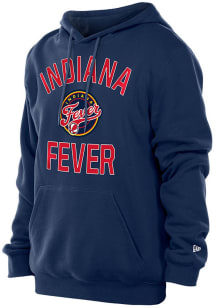 New Era Indiana Fever Mens Navy Blue Heart and Soul Long Sleeve Hoodie