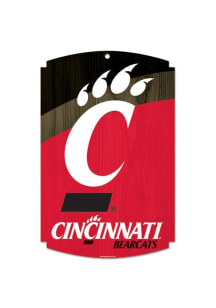 Cincinnati Bearcats 11X17 Wood Sign - Red