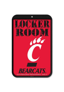 Cincinnati Bearcats 11X17 Plastic Sign - Red