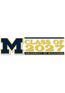 Michigan Wolverines 6x2 Class of 2027 Auto Decal - Blue
