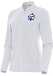 Antigua Los Angeles Dodgers Womens White Back to Back World Series Champions Continual Light Weigh..