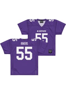 Kyle Rakers   K-State Wildcats Purple NIL Purple Football Jersey
