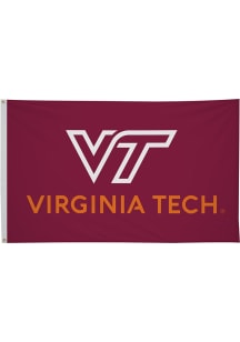 Virginia Tech Hokies 3' x 5' Silk Screen Grommet Flag - Maroon