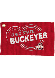 Ohio State Buckeyes Waffle Golf Towel
