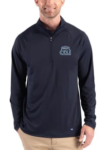 Cutter and Buck Old Dominion Monarchs Mens Navy Blue Prospect Eco Big and Tall Qtr Zip