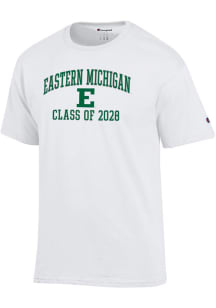 Champion Eastern Michigan Eagles White Primary Class of 2028 Jersey Short Sleeve T Shirt