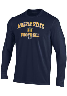 Under Armour Murray State Racers Navy Blue Football Football Performance Long Sleeve T Shirt