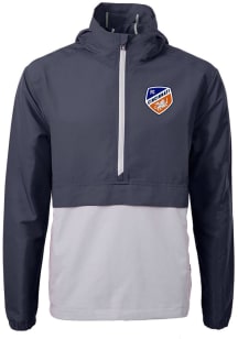 Cutter and Buck FC Cincinnati Mens Navy Blue Charter Eco Pullover Jackets