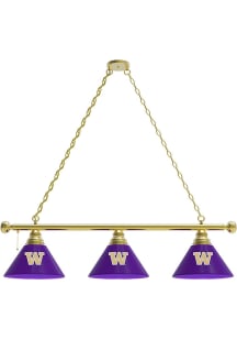 Washington Huskies 3 Shade Gold Billiard Lamp