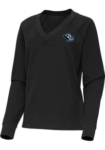 Antigua Utah Mammoth Womens Black Varsity Crew Sweatshirt