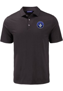 Cutter and Buck Montreal Impact Mens Black Coastline Eco Short Sleeve Polo