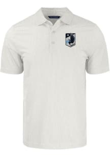 Cutter and Buck Minnesota United FC White Pike Symmetry Big and Tall Polo