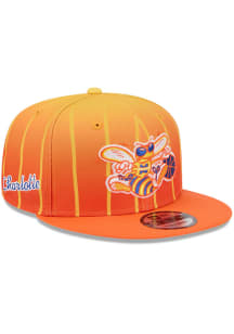 New Era Charlotte Hornets Orange City Edition 9FIFTY Mens Snapback Hat