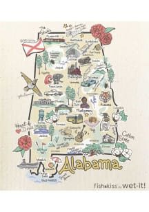 Alabama Fish Kiss Wet-It Cloth Towel