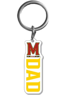 Maryland Terrapins Dad Acrylic Keychain - Red