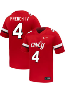 JC French IV  Nike Cincinnati Bearcats Red NIL Name And Number Football Jersey