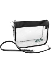 Logo Brands Michigan State Spartans Black Primary Hype Clear Bag