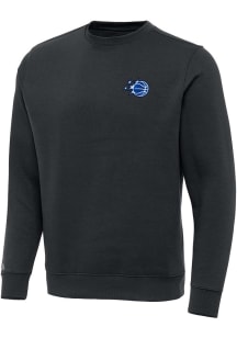 Antigua Orlando Magic Mens Charcoal Victory Long Sleeve Crew Sweatshirt