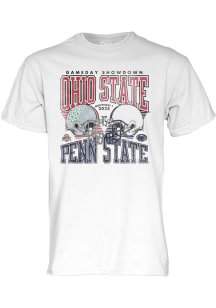 Blue 84 Ohio State Buckeyes White Football vs Penn State Nittany Lions Short Sleeve T Shirt