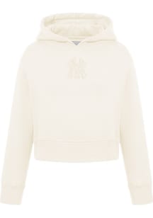 Pro Standard New York Yankees Girls White Neutral Long Sleeve Hooded Sweatshirt