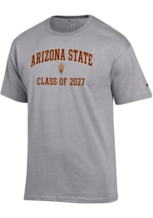 Champion Arizona State Sun Devils Grey Font Class of 2027 Jersey Short Sleeve T Shirt