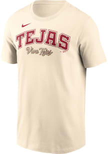 Nike Texas Rangers White City Connect 2.0 Wordmark Short Sleeve T Shirt